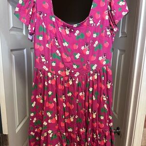 Boxlunch Lotso Mini Sundress with Flutter Cap Sleeves and Scoop Neck